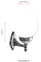 Opviq Lámpara de Pared Exterior Marrón BAP-68160-BKR-OP